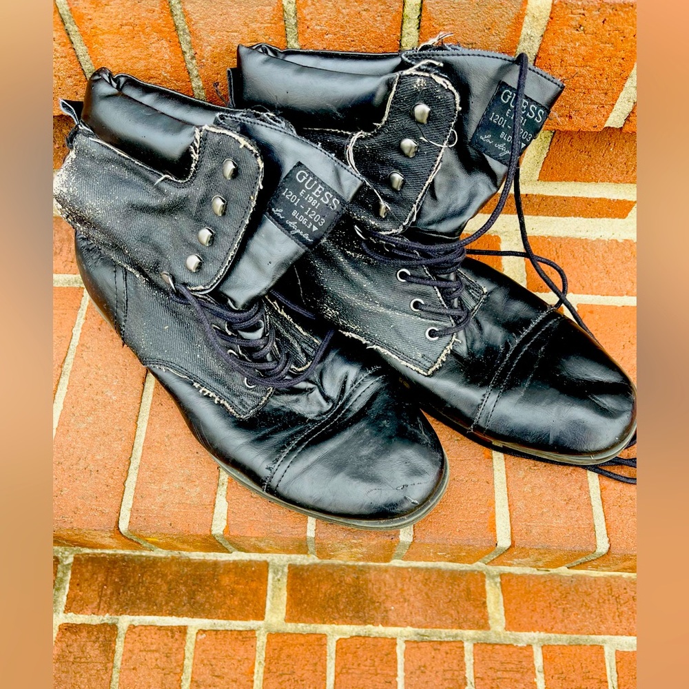 Men’s Guess Combat Boots, Size 12